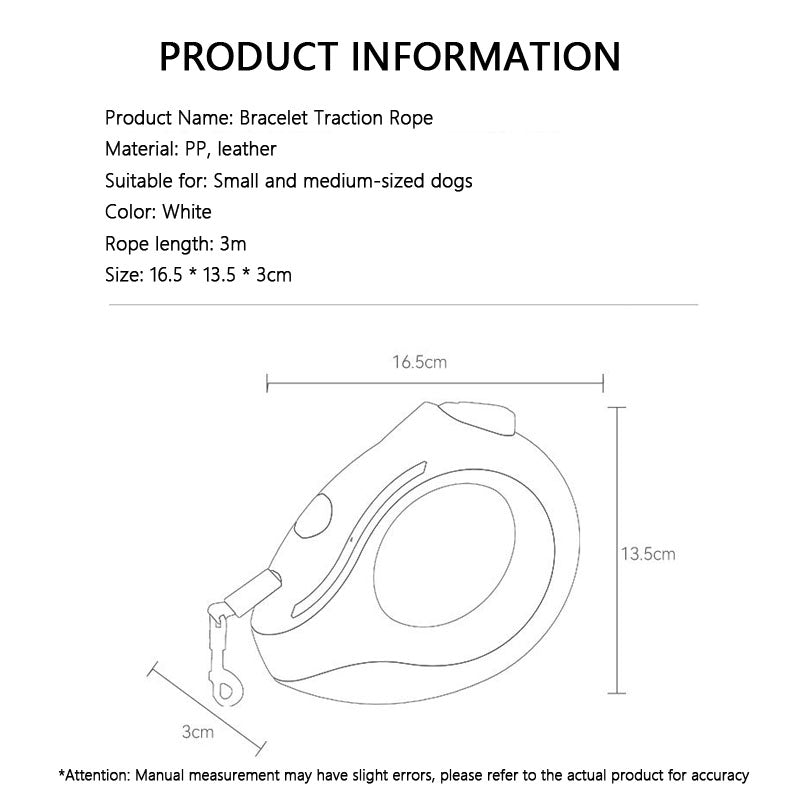 LED Retractable Dog Leash - Glowing Pet Lead For Night Walks canrusupet