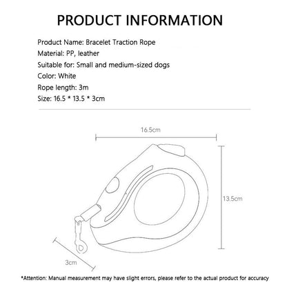 LED Retractable Dog Leash - Glowing Pet Lead For Night Walks canrusupet