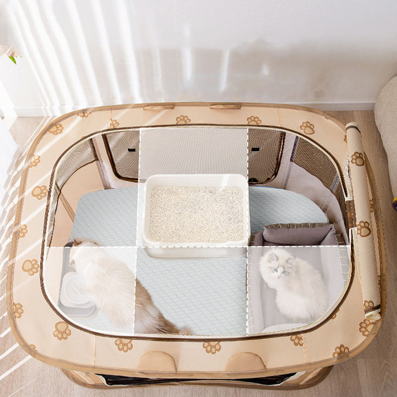 Foldable Style Rectangle Cat Delivery Room Cat House canrusupet