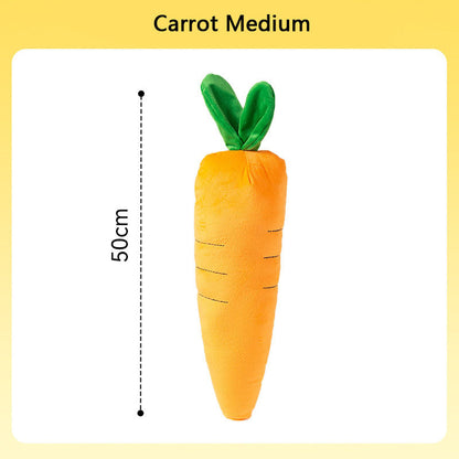 Squeaky Carrot Dog Toy - Chew-Proof Durable Dog Chew Toys canrusupet