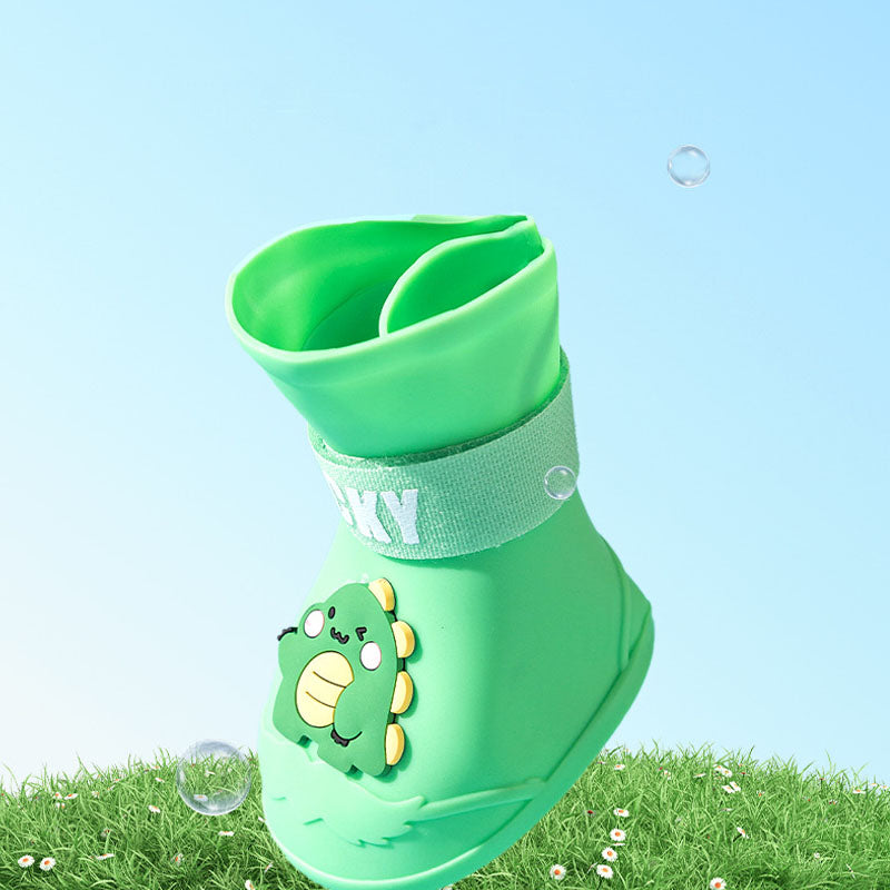 Silicone Material Dog Shoes Rain Boots To Large Dogs canrusupet