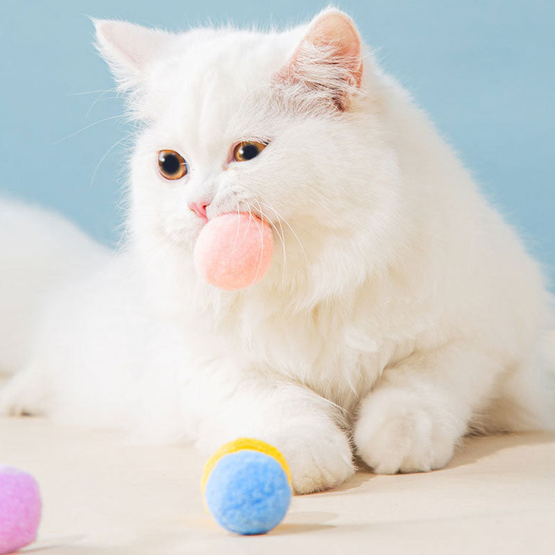 Interactive Cat Toys - Chew-Proof Plush Ball For Cats & Dogs canrusupet