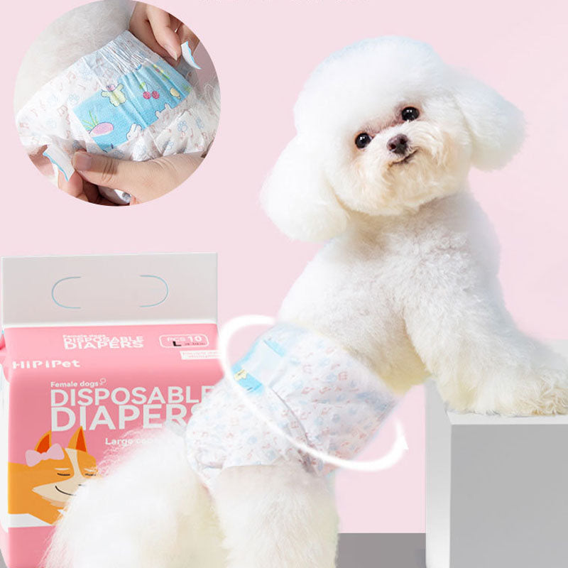Male And Female Two Styles Disposable Dog Nappies canrusupet