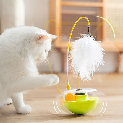 Interactive Catnip Toys With Feather, Bell & Mint Ball canrusupet