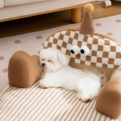 Big Eyed Monster Design Sofa Dog Kennel For Cats Dogs canrusupet