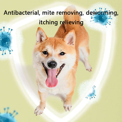 Dog Bath Dry Shampoo Powder - No-Rinse Deodorizing For Pet canrusupet