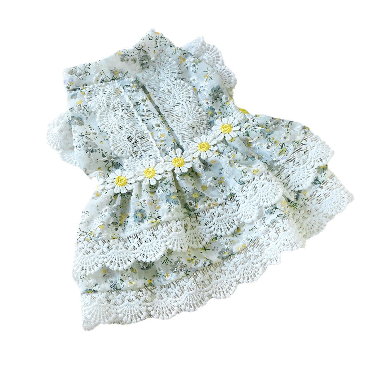 Dog Or Cat Clothes Floral Garden Dress - canrusupet