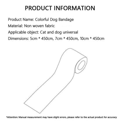 Disposable Dog Bandage Paw Wraps | Anti-Dirt Fit Outdoor Use canrusupet