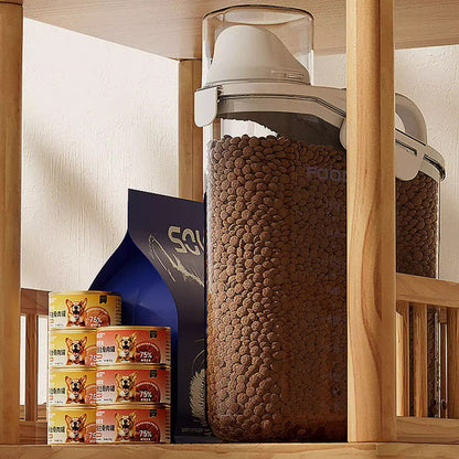 Moisture-proof Sealing Dog Food Container With Scale canrusupet
