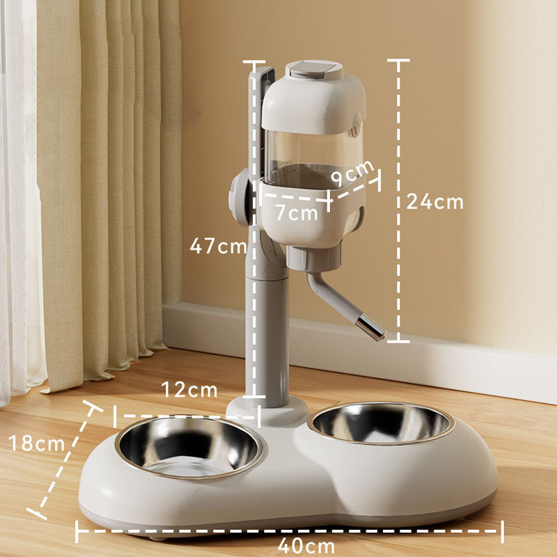 Adjustable Drinking Fountain Cat Bowls For Integrated canrusupet