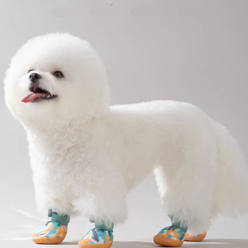 Non-Slip Dog Boots - All-Season Mesh For Small Breeds canrusupet