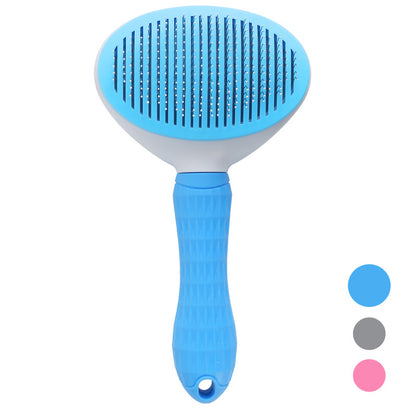 Pet Dog Brush Cat Comb Self Cleaning Pet Hair Remover Brush For Dogs Cats Grooming Tools Pets Dematting Comb Dogs Accessories - canrusupet