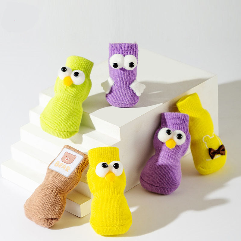 Non-slip Knitted Cotton Socks Of Dogs Cats canrusupet