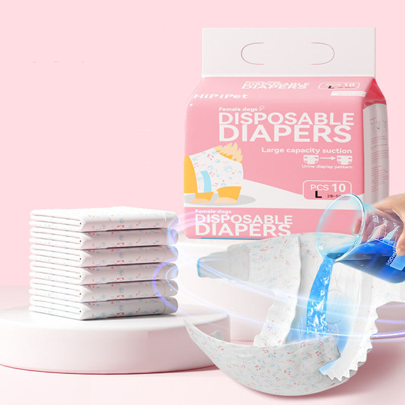 Male And Female Two Styles Disposable Dog Nappies canrusupet