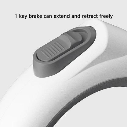 LED Retractable Dog Leash - Glowing Pet Lead For Night Walks canrusupet