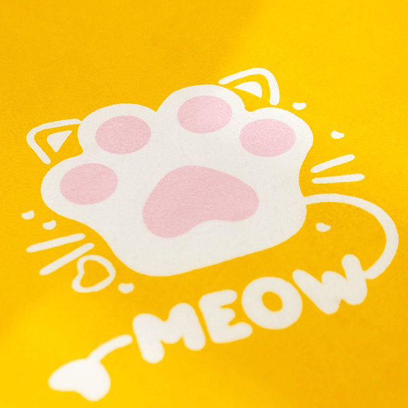 Cat Paw Pattern Sector Tunnel Style Thickening Cat Bed canrusupet