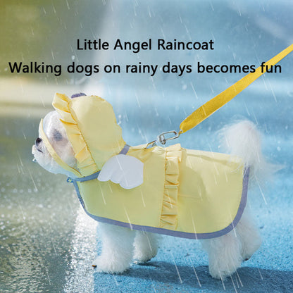 Candy-Colored Waterproof Dog Raincoat For Small Dogs canrusupet