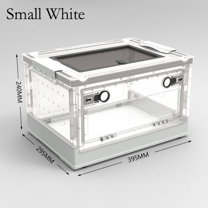 Foldable Breeding Box Cage For Chinchillas, Hamsters, Reptile Pets, Hedgehogs - canrusupet