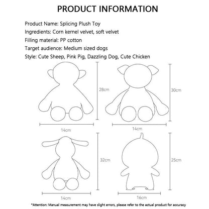 Plush Chew Dog Toys For Puppy - Teething,Training & Calming canrusupet