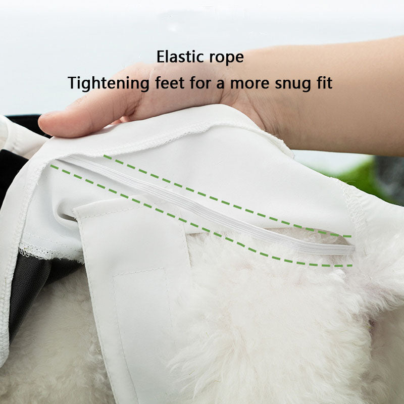 Cute Panda Dog Raincoat - Waterproof For Small/Medium Dogs canrusupet