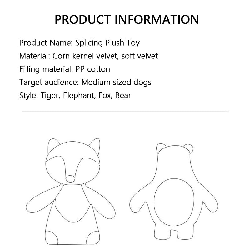 Plush Squeaky Dog Toys - Chew Toy For Small/Medium Dogs canrusupet