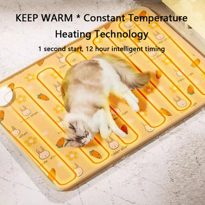 Dog Kennel Heated Pad Waterproof Heating Mat For Dogs & Cats canrusupet