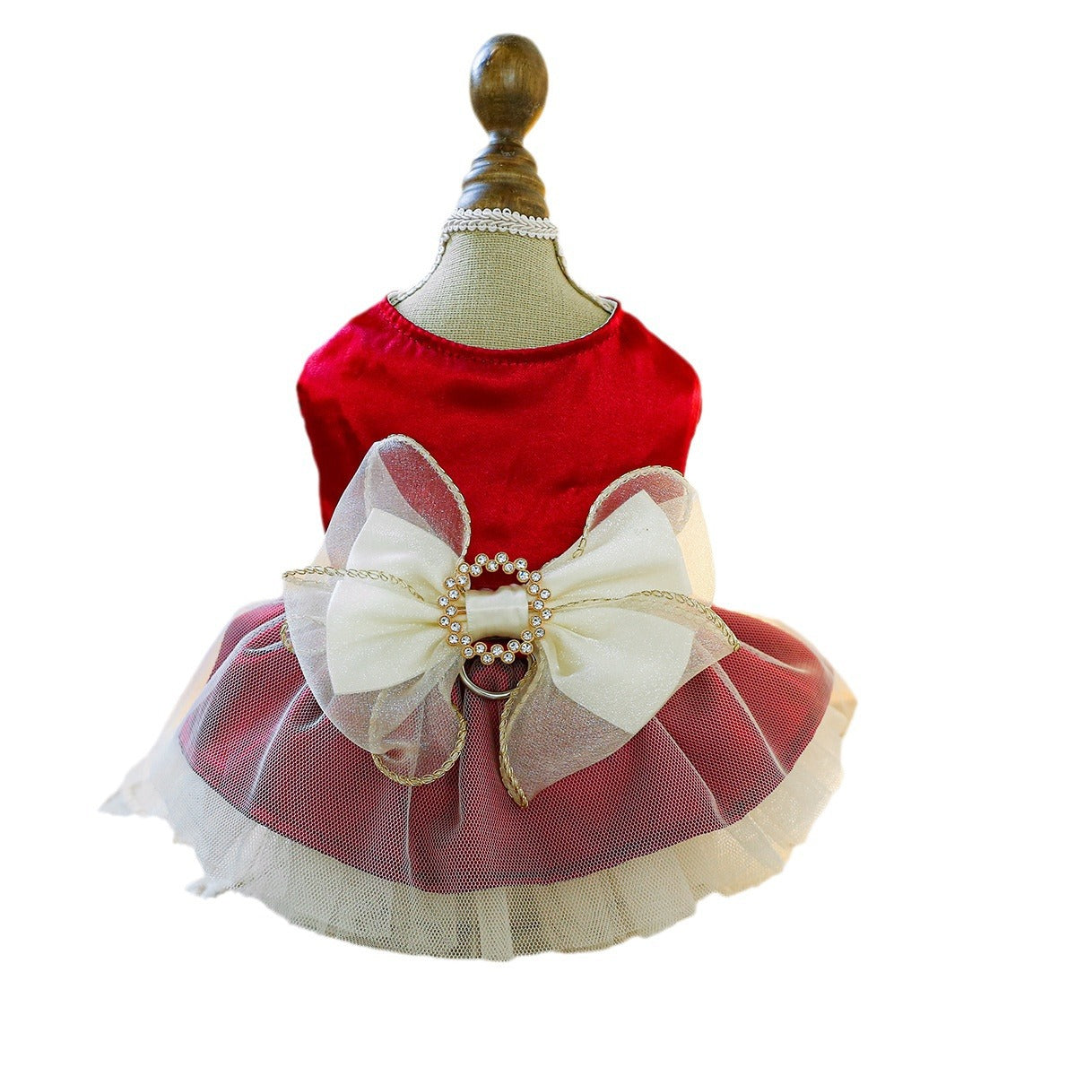 Dog Or Cat Clothes Lady Bow Princess Dress - canrusupet