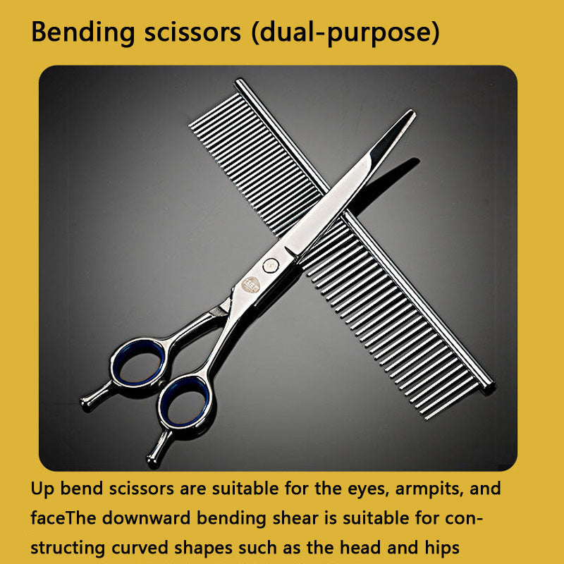 Professional Dog Grooming Scissors Hair Trimming Set canrusupet