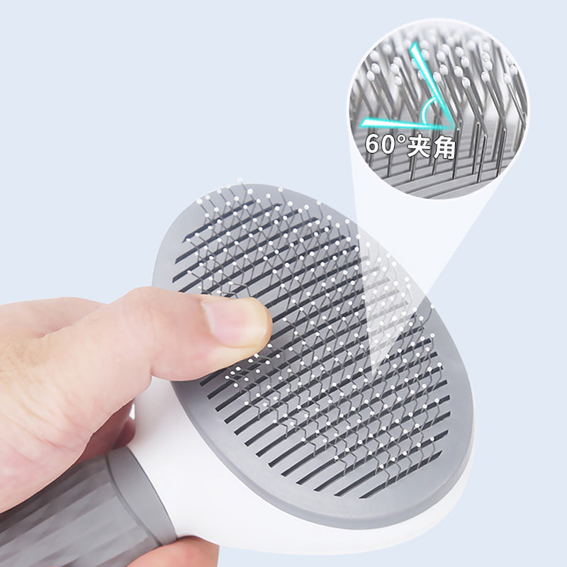 Pet Dog Brush Cat Comb Self Cleaning Pet Hair Remover Brush For Dogs Cats Grooming Tools Pets Dematting Comb Dogs Accessories - canrusupet