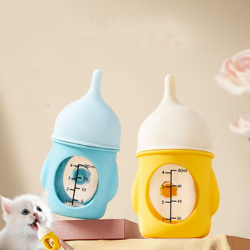 Silicone Material Dog Water Bottle For Newborn Puppies canrusupet