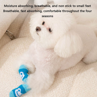Non-Slip Knit Sock Boots For Dogs - Small/Medium Breeds Dogs canrusupet