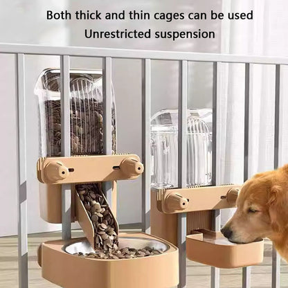 Adjustable Dog/Cat Water Fountain Bowl - Hanging Feeder canrusupet