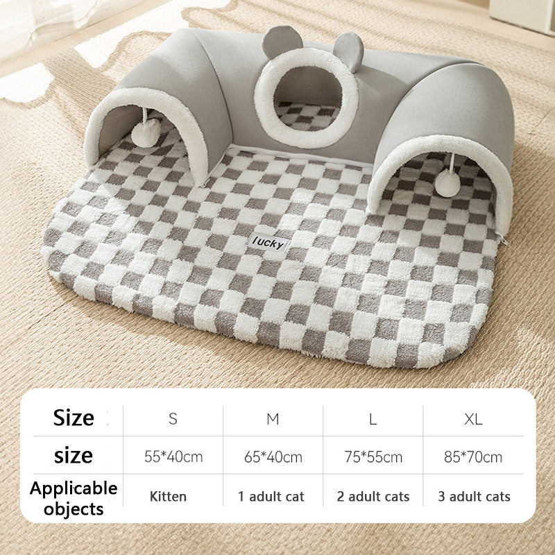 Deer Style Tunnel Design Dog Kennel Cat Nest