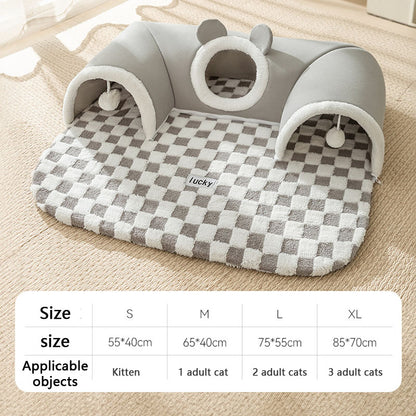 Deer Style Tunnel Design Dog Kennel Cat Nest