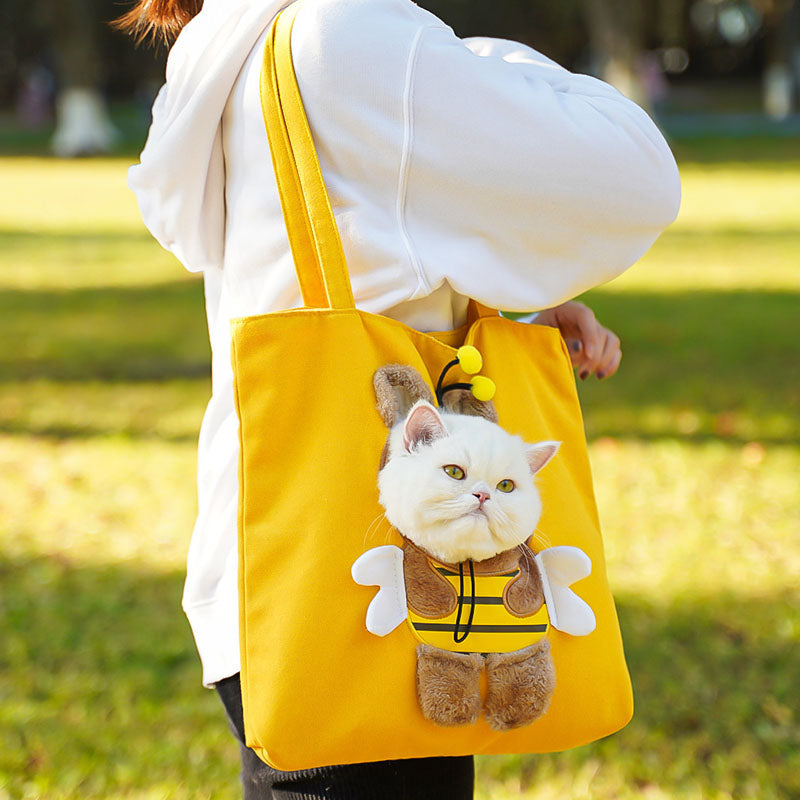 Crossbody With Pet Head Exposed Pet Carrier Bag For Dogs Cats canrusupet