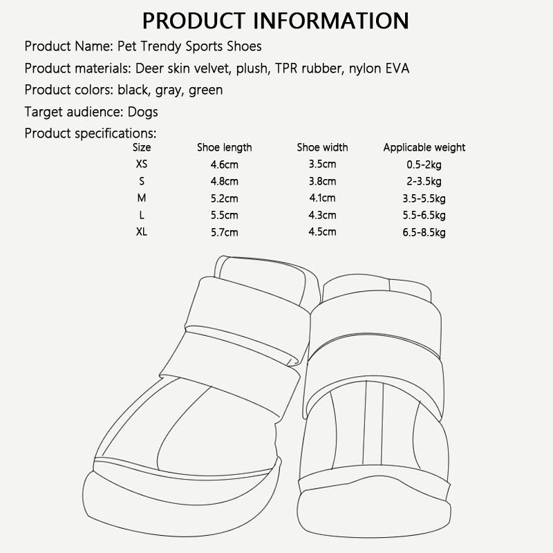 Dog Snow Boots: Winter Slip-Resistant Durable Shoes For Dogs canrusupet