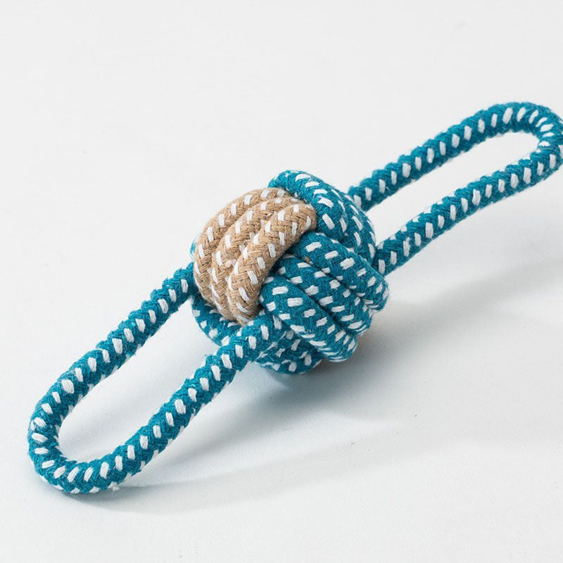 Teeth Grinding Knot Style Ball Style Dog Toys canrusupet