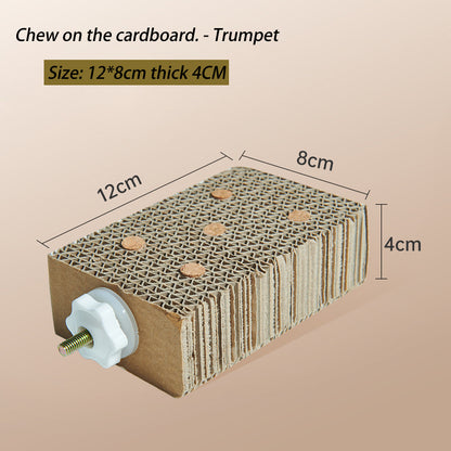Parrot Toy Parrot Relief Toy Cardboard - canrusupet