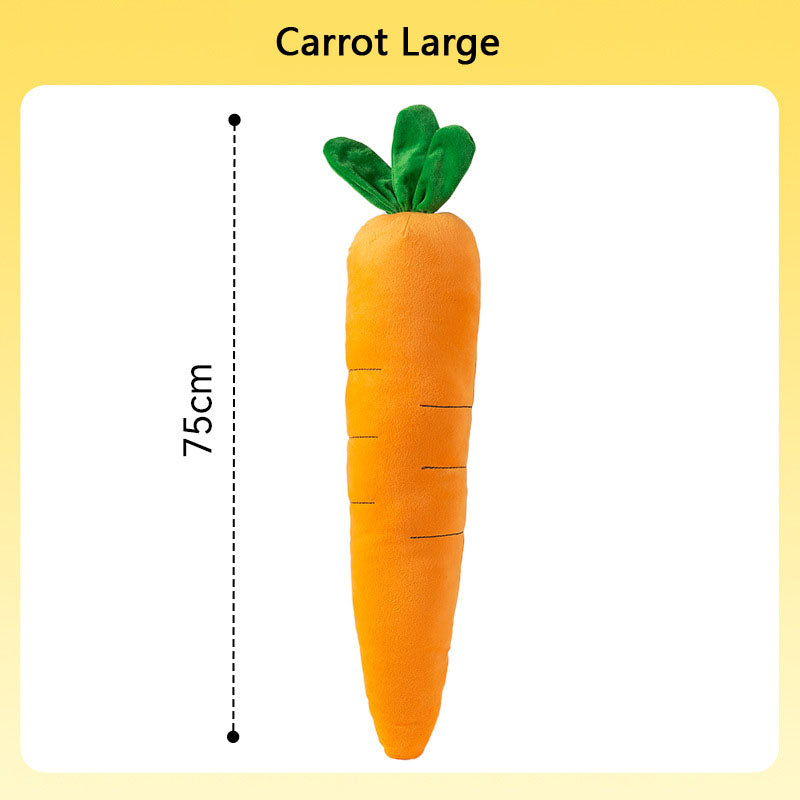 Squeaky Carrot Dog Toy - Chew-Proof Durable Dog Chew Toys canrusupet