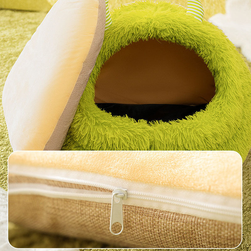 Long Haired Monster Style Dog Kennel For Small Dogs Cats canrusupet