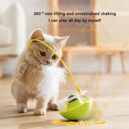 Interactive Catnip Toys With Feather, Bell & Mint Ball canrusupet