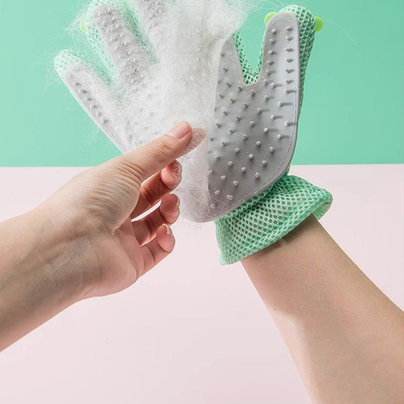 One Glove With Silicone Comb To Comb Floating Hair For Pet canrusupet