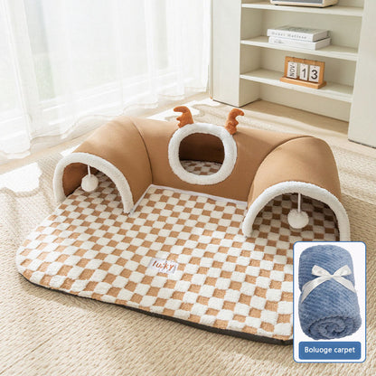 Deer Style Tunnel Design Dog Kennel Cat Nest