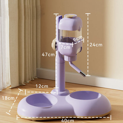 Adjustable Drinking Fountain Cat Bowls For Integrated canrusupet