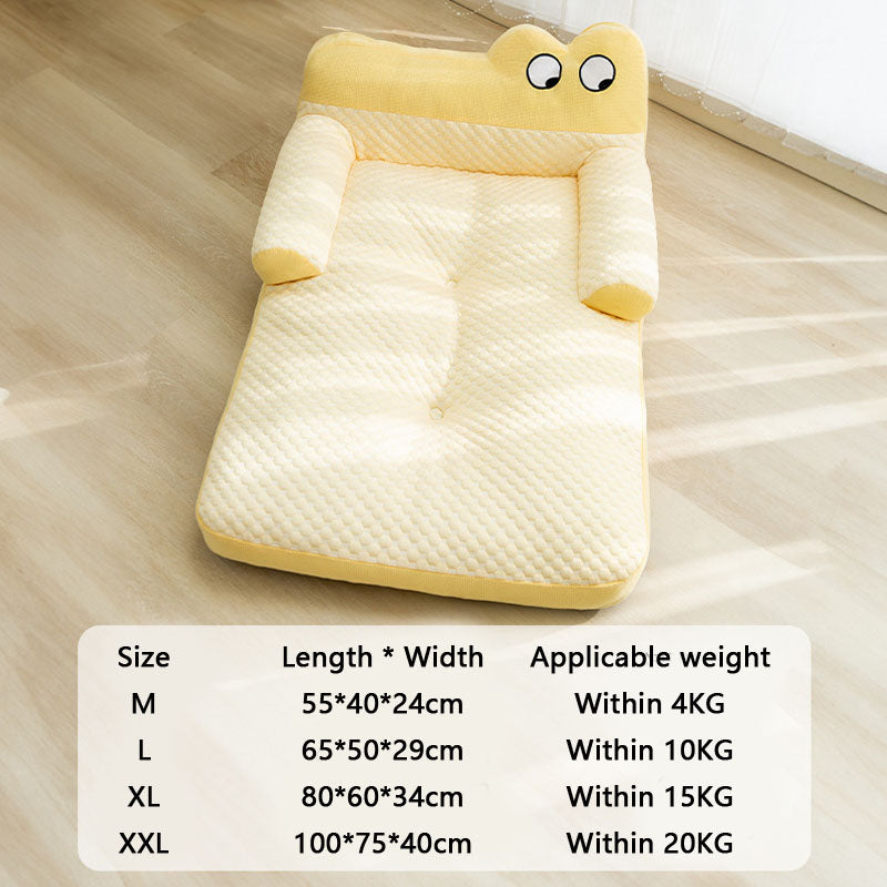 Big Eye Pattern Cool Feeling Sofa Style Dog Kennel For Pet canrusupet