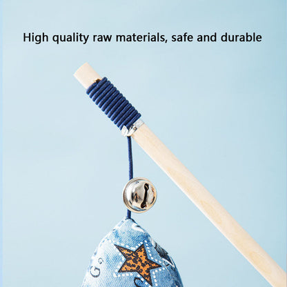 Interactive Cat Toys With Feather & Canvas - Teaser Wand canrusupet