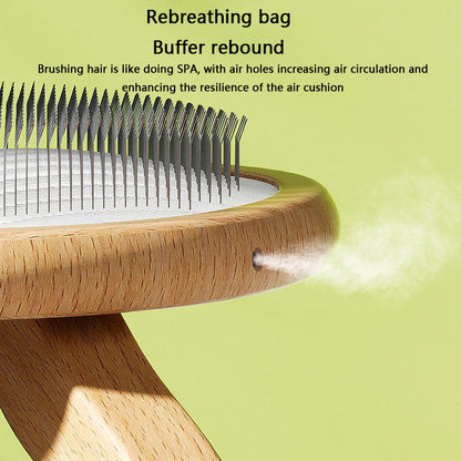 Air Cushion Comb Dog Brush With Woodiness For Cats Dogs canrusupet