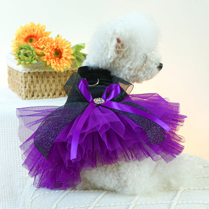 Dog Or Cat Clothes Little Witch Wedding Dress - canrusupet