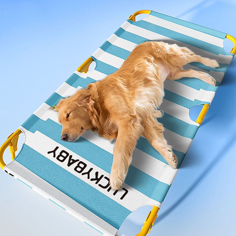 Stripe Marching Bed Style Dog Kennel For Medium To Large Dog canrusupet