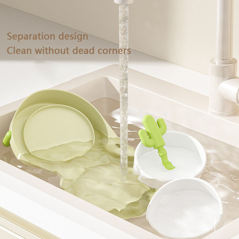 Ceramic Elevated Dog Bowl - Anti-Tip Double Bowl For Pets